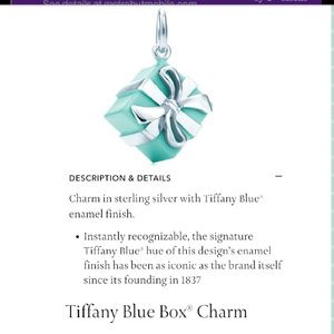 Jewelry | Tiffany Co Gift Box Charm 